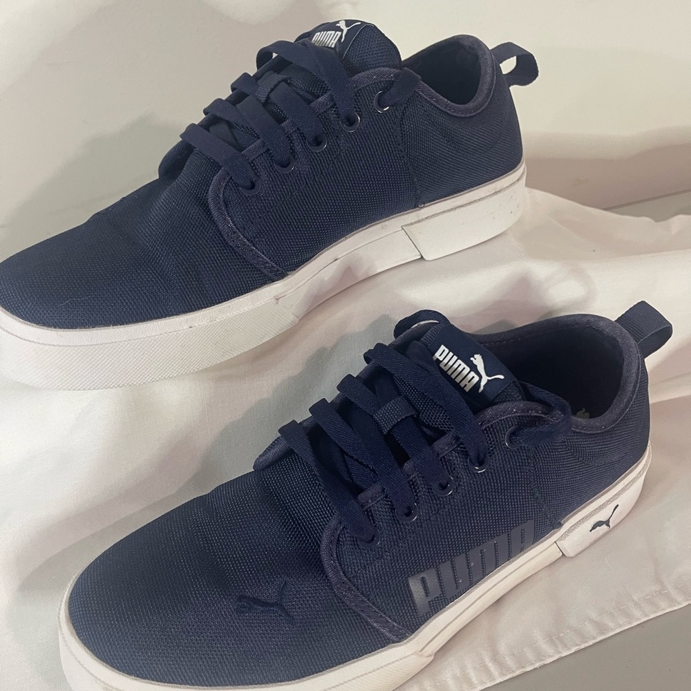 Puma Men's Deep Blue Sneakers - Picture 5 of 9